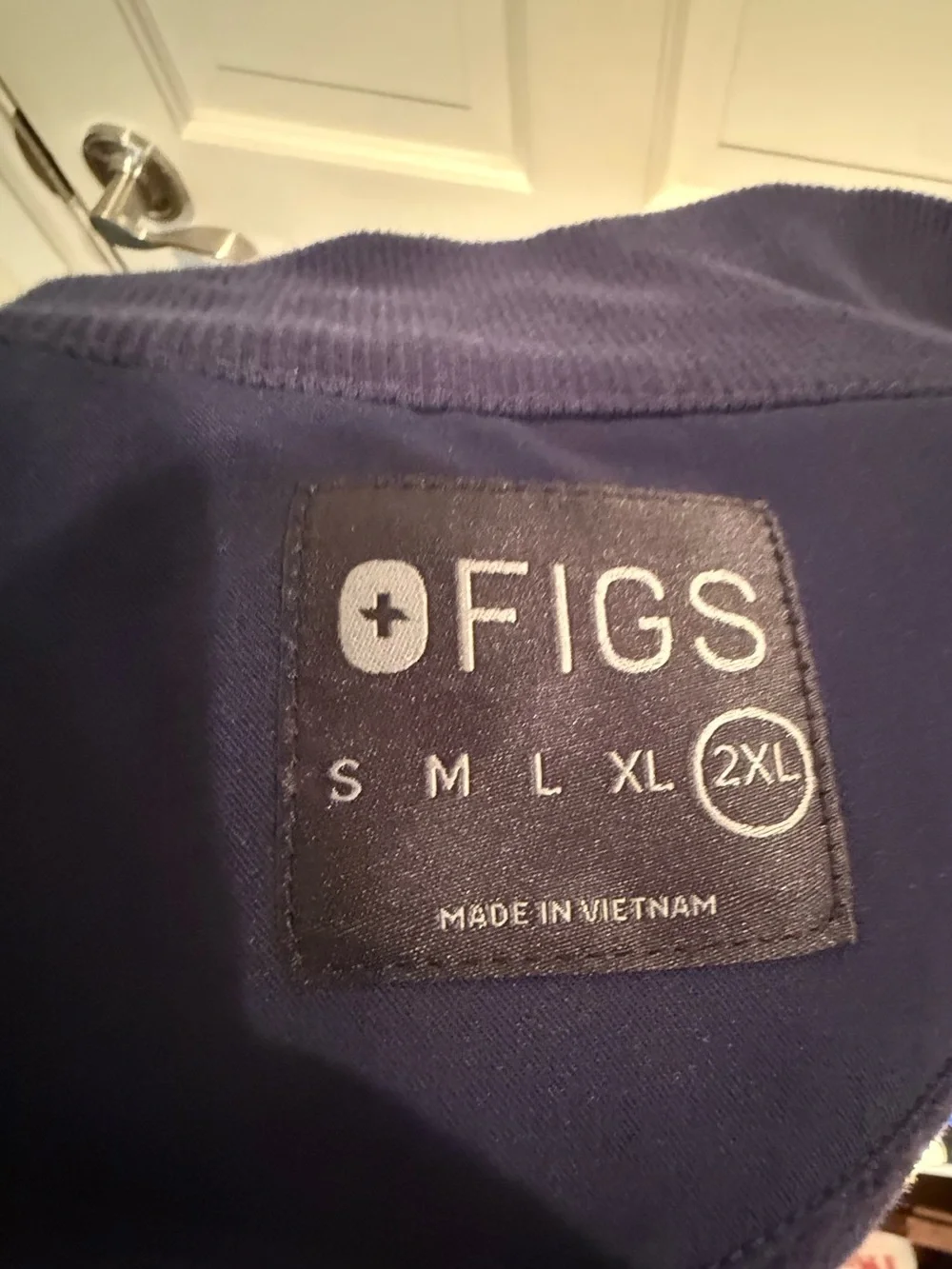NWOT FIGS Men's On-Shift Navy Fleece Full Zip Vest 2XL XXL